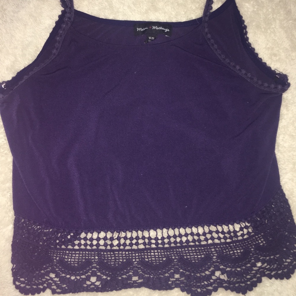 Blue tank/cropped shirt